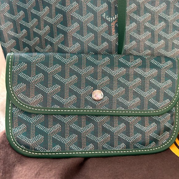 GOYARD Saint Louis PM in Green with Pouch - Picture 2 of 15